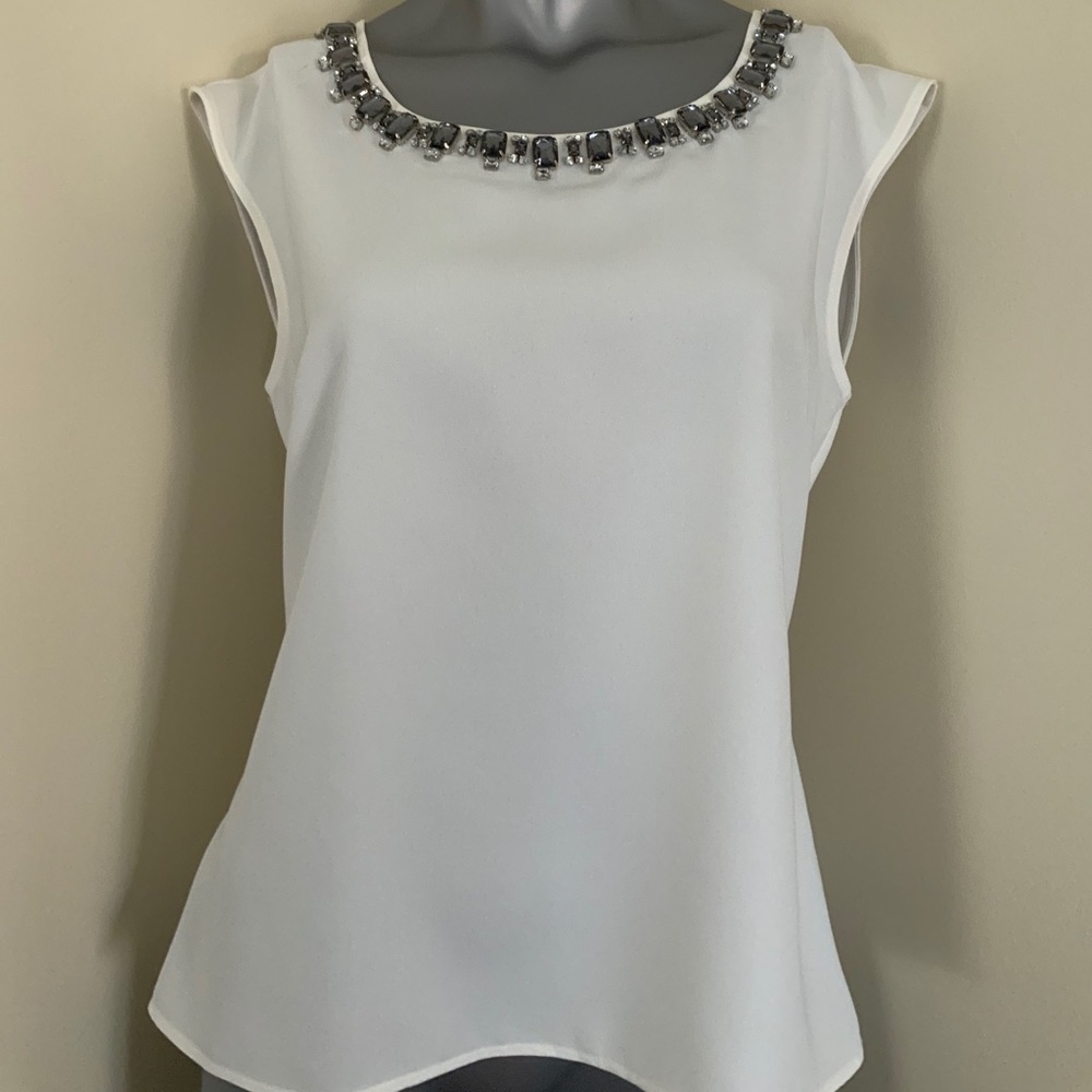 White embellished blouse